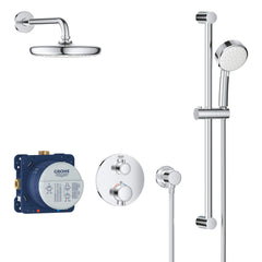 [34745000] 2-Handle Dual Function Thermostatic Shower Bundle - GROHE StarLight Chrome