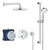 [34745000] 2-Handle Dual Function Thermostatic Shower Bundle - GROHE StarLight Chrome