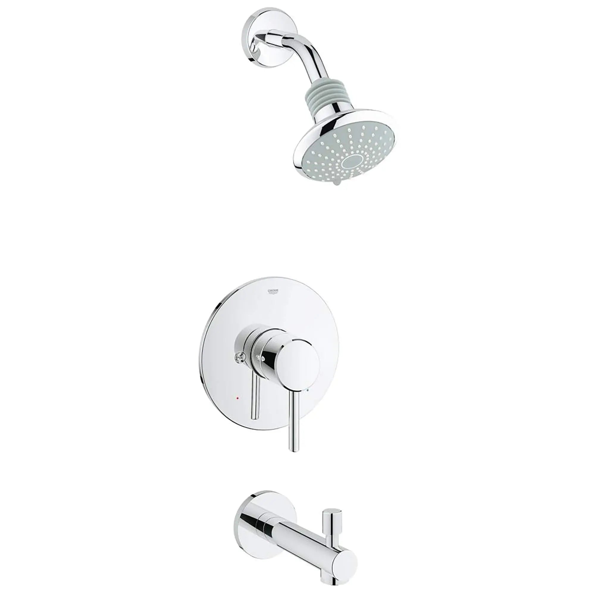 Ensemble de douche // CHROME STARLIGHT GROHE // 15399_35009001-Concetto-Pressure_Balance_Valve_Bathtub_Shower_Combo_Faucet_0_CDNwebp.webp