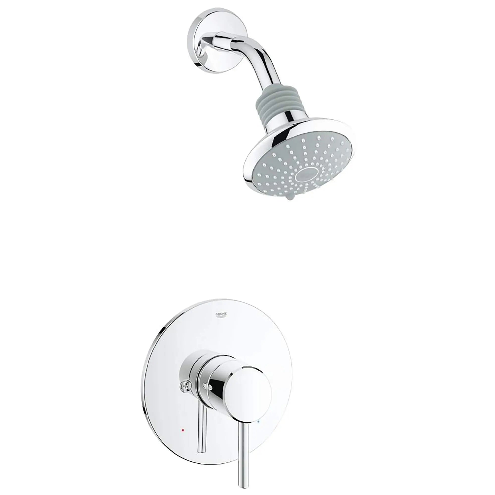 Robinet à pression équilibrée pour baignoire/douche combinée // CHROME STARLIGHT GROHE // 15401_35010001-Concetto-Pressure_Balance_Valve_Bathtub_Shower_Combo_Faucet_0_CDNwebp.webp