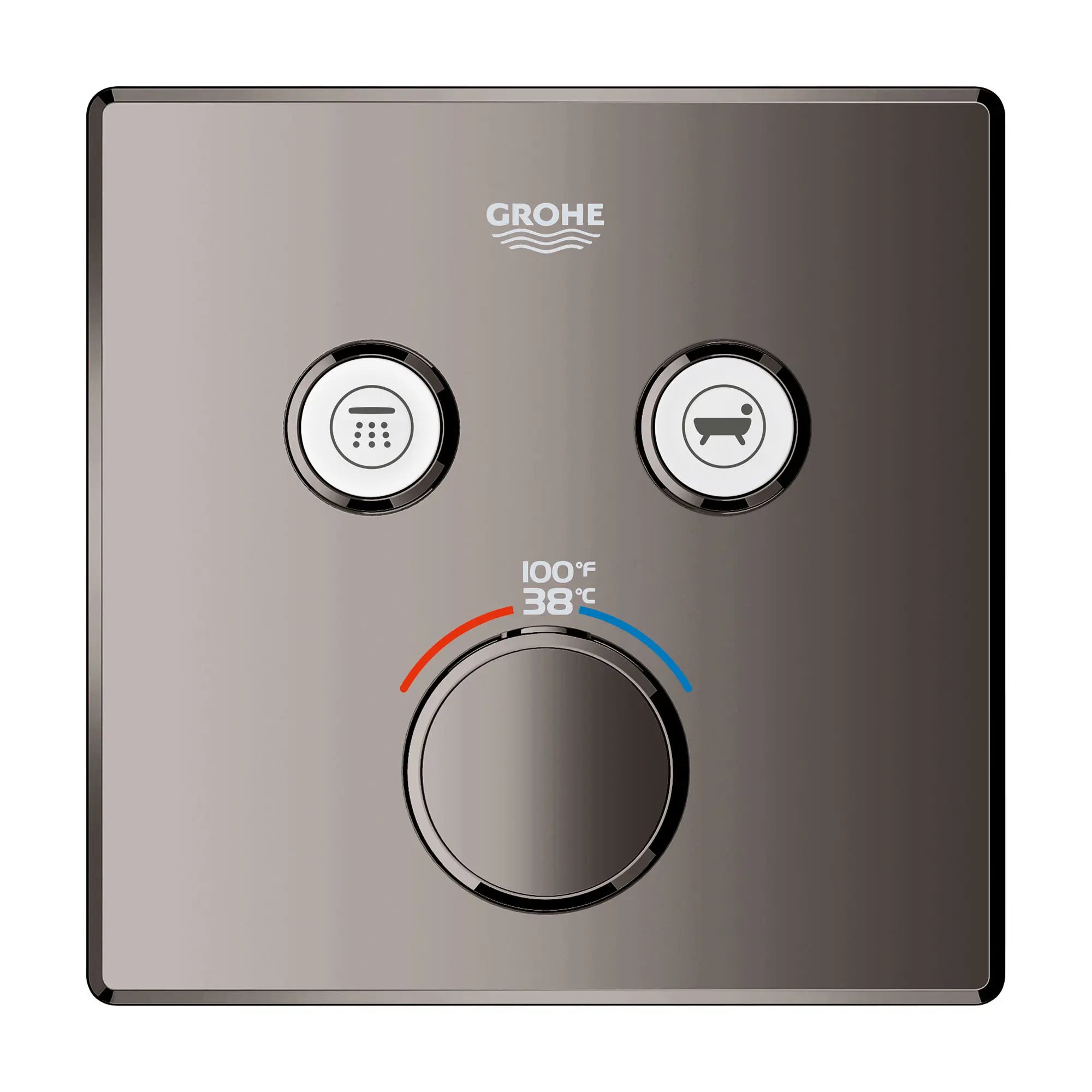 GrohTherm SmartControl Garniture de valve thermostatique à fonction double // GRAPHITE DUR // 154042_29141A00_1_0_CDNwebp.webp