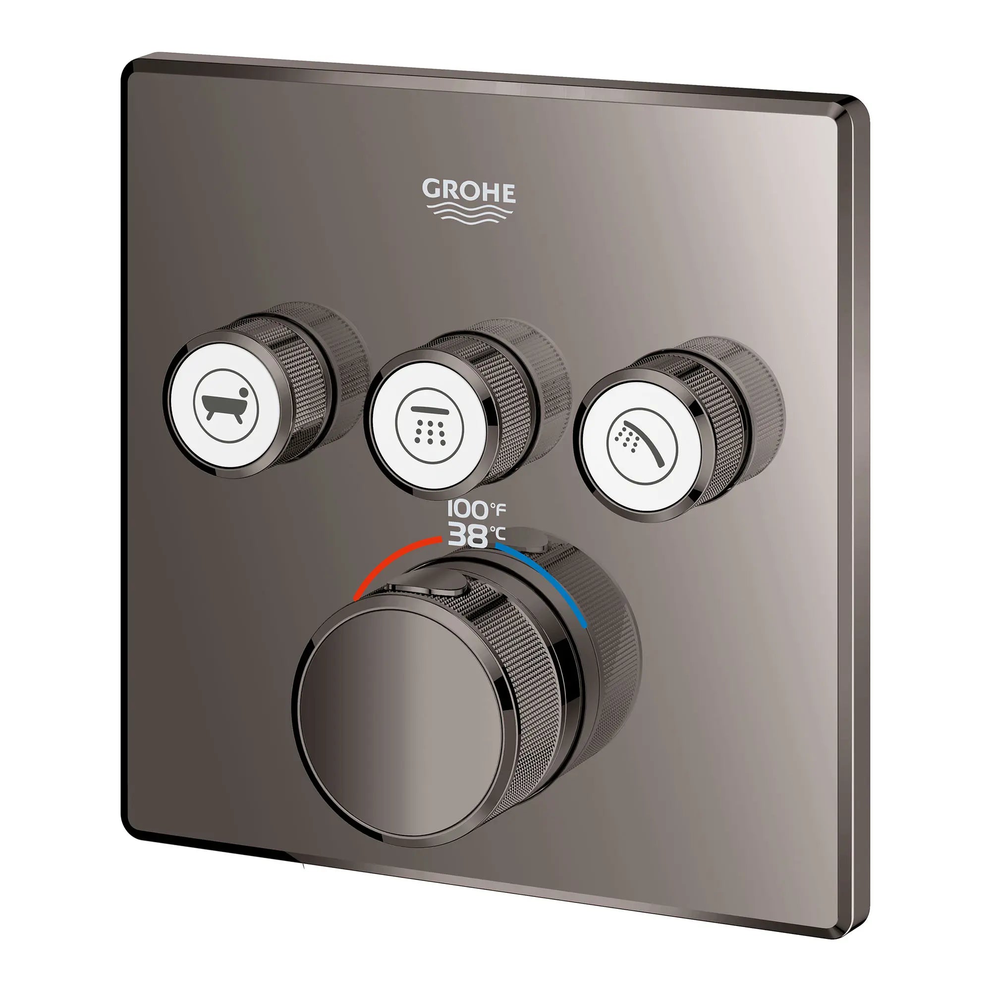 GrohTherm SmartControl Garniture de valve thermostatique à fonction triple // GRAPHITE DUR // 154044_29142A00_2_0_CDNwebp.webp