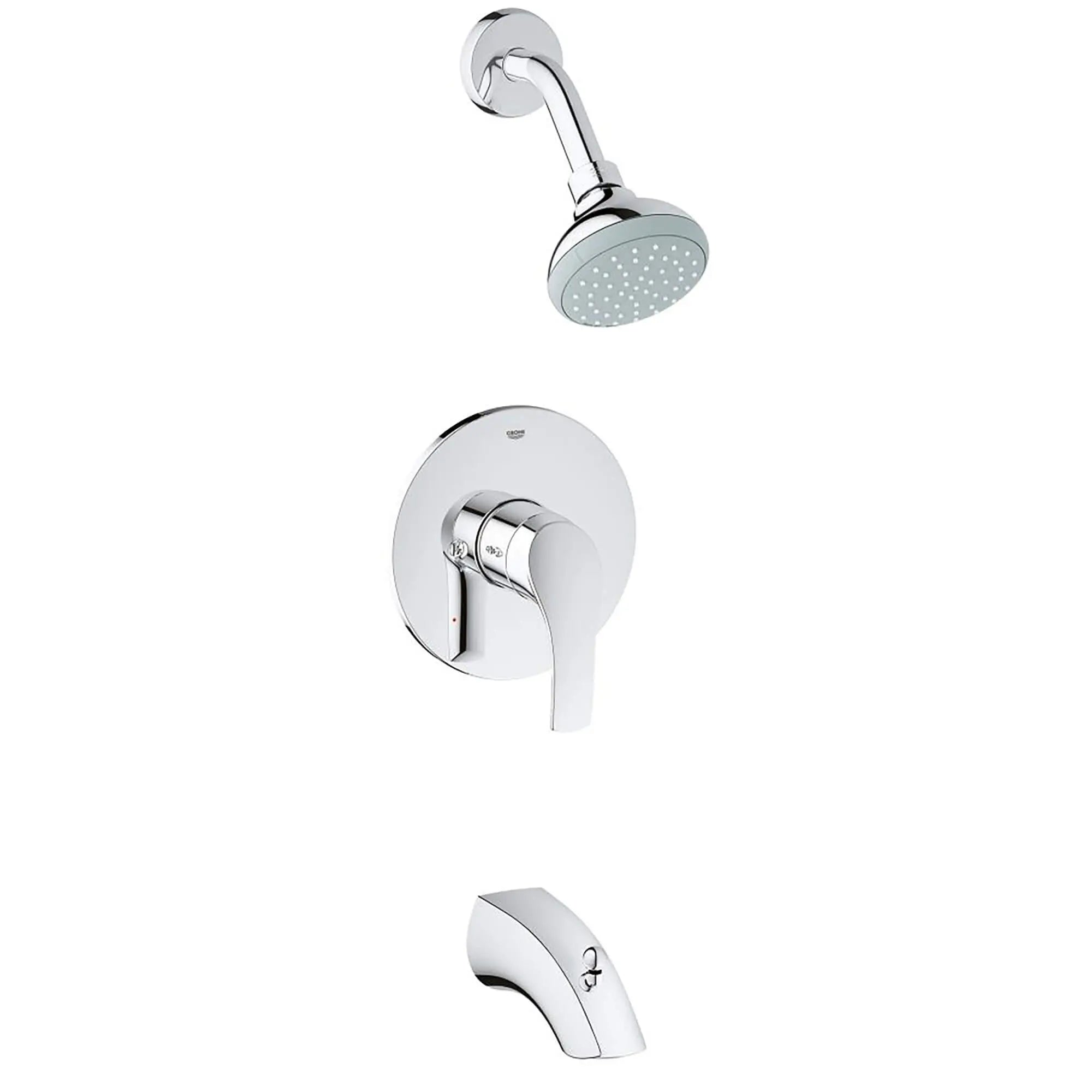 Robinet à pression équilibrée pour baignoire/douche combinée // CHROME STARLIGHT GROHE // 15404_35012002-Eurosmart-Pressure_Balance_Valve_Bathtub_Shower_Combo_Faucet_0_CDNwebp.webp