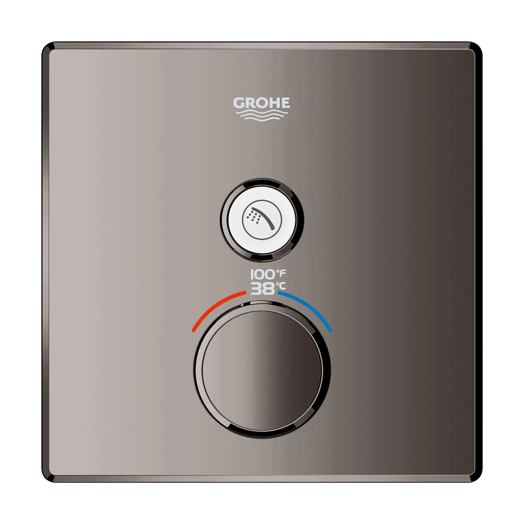 GrohTherm SmartControl Garniture de valve thermostatique à fonction simple  // GRAPHITE DUR // 154061_29140A00_1_0_CDNwebp.webp