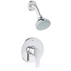 [35014002] New Single-Handle Pressure Balance Shower Faucet Trim Kit - GROHE StarLight Chrome