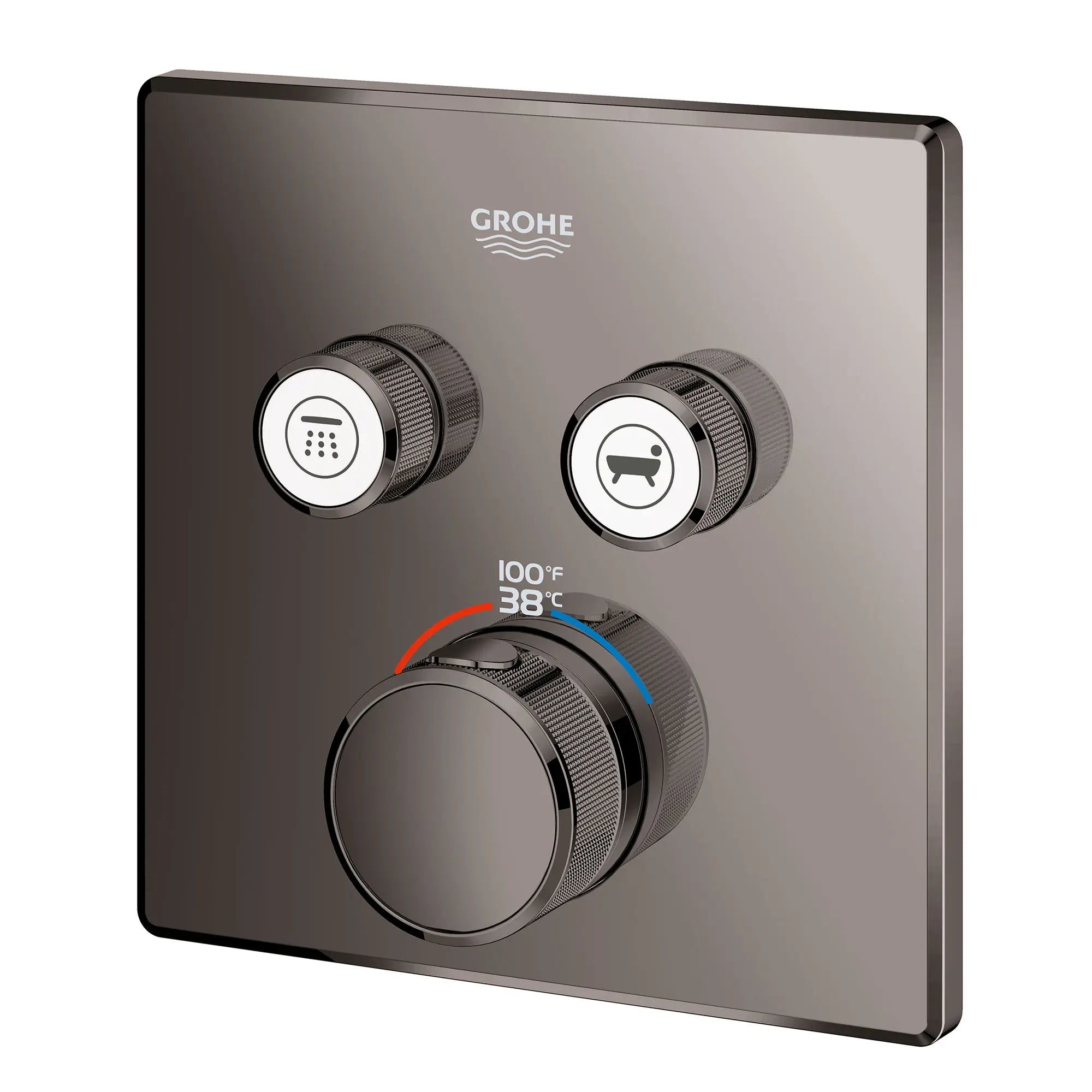 GrohTherm SmartControl Garniture de valve thermostatique à fonction double // GRAPHITE DUR // 154100_29141A00_2_0_CDNwebp.webp