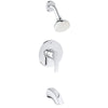 [3501220A] Pressure Balance Valve Tub/Shower Combo - GROHE StarLight Chrome