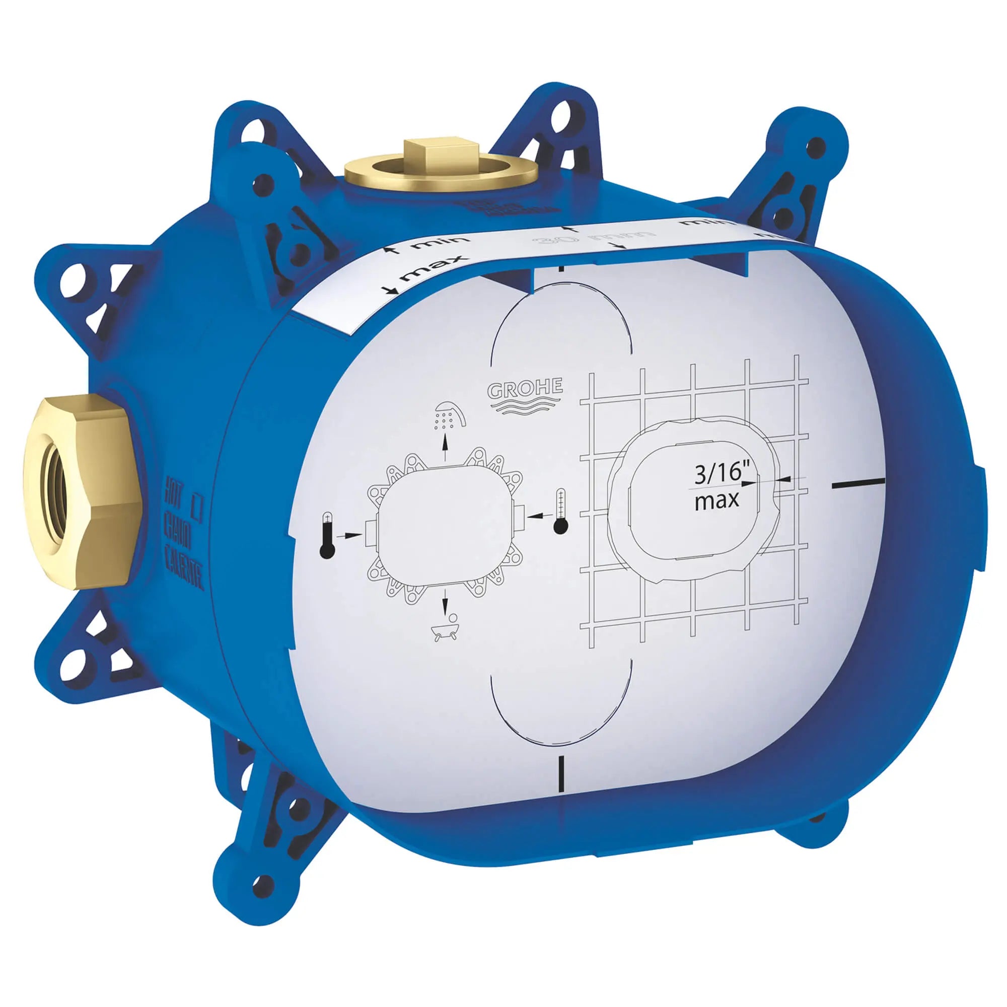 GrohFlex Corps d’encastrement universel // SANS FINI // 15419_35026000-grohflex-universal-rough-in-box_0_CDNwebp.webp