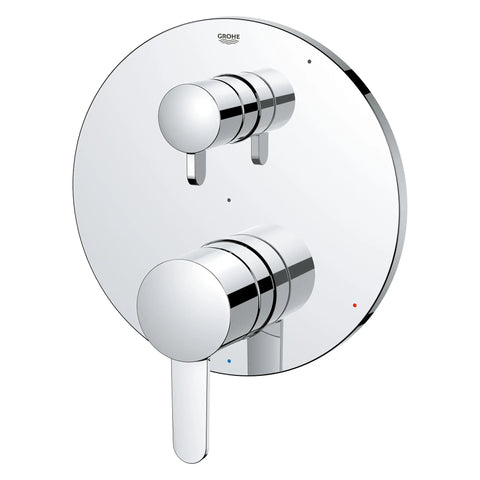 Garniture Cosmopolitan pour obturateur régulateur de pression avec inverseur à 2 voies et cartouche - Chrome StarLight GROHE