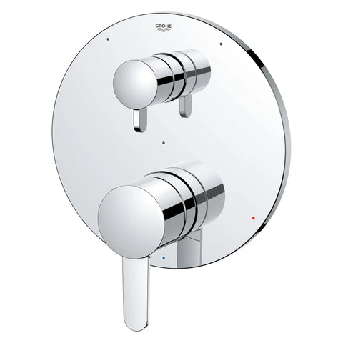 Garniture Cosmopolitan pour obturateur régulateur de pression avec inverseur à 3 voies et cartouche - Chrome StarLight GROHE