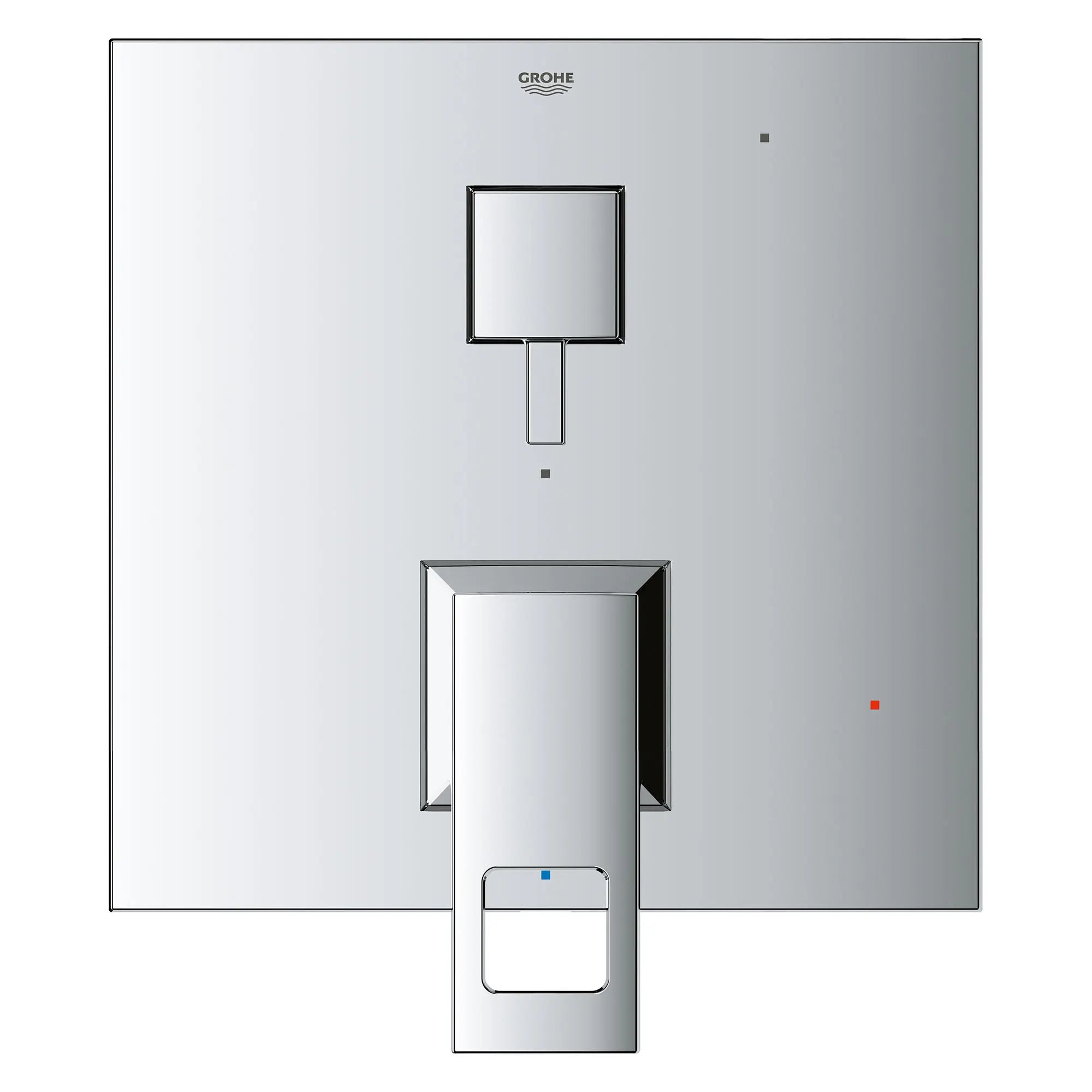 Garniture pour obturateur régulateur de pression Eurocube avec inverseur à 2 voies et cartouche // CHROME STARLIGHT GROHE // 154483_29422000_1_0_CDNwebp.webp