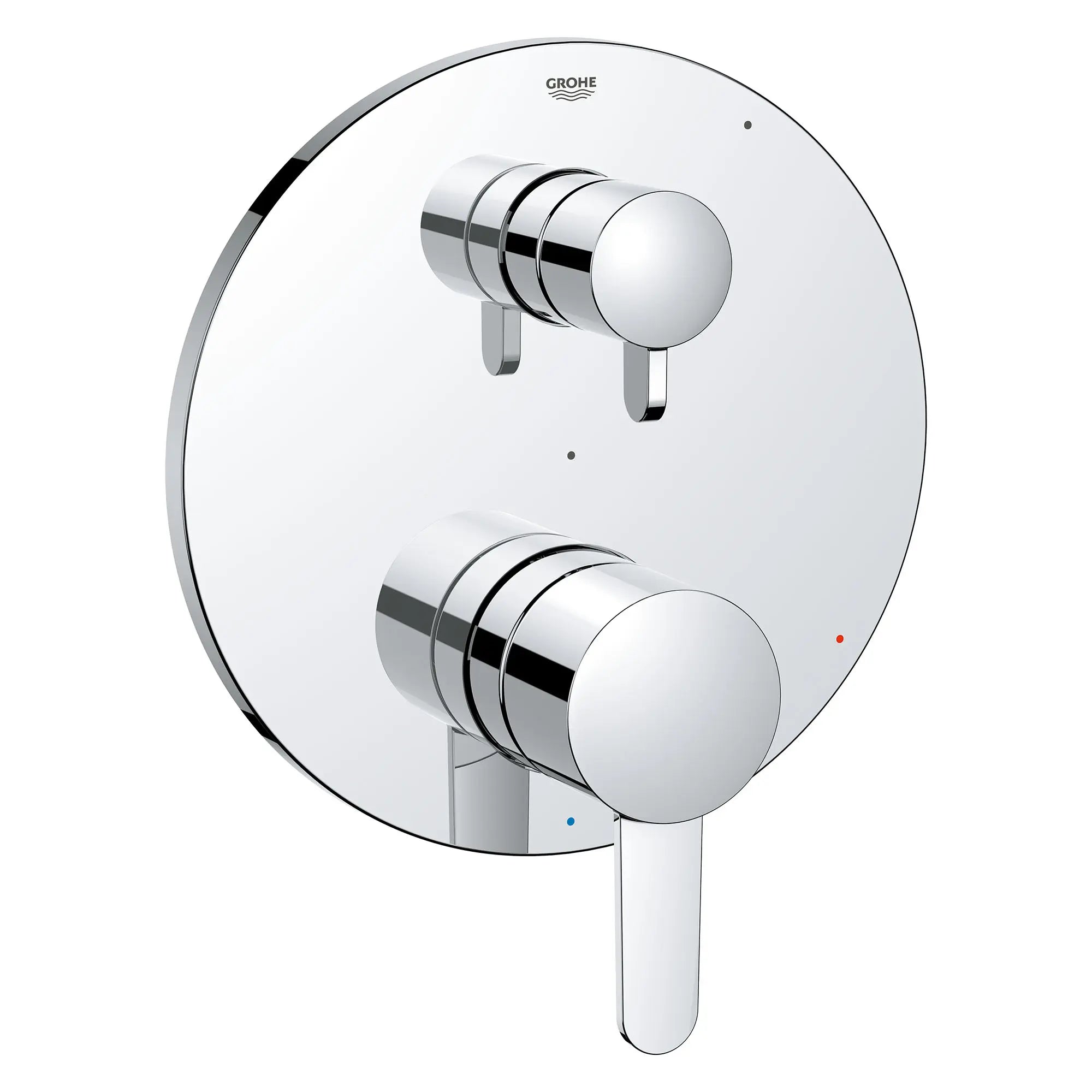Garniture Cosmopolitan pour obturateur régulateur de pression avec inverseur à 2 voies et cartouche // CHROME STARLIGHT GROHE // 154523_29434000_0_CDNwebp.webp