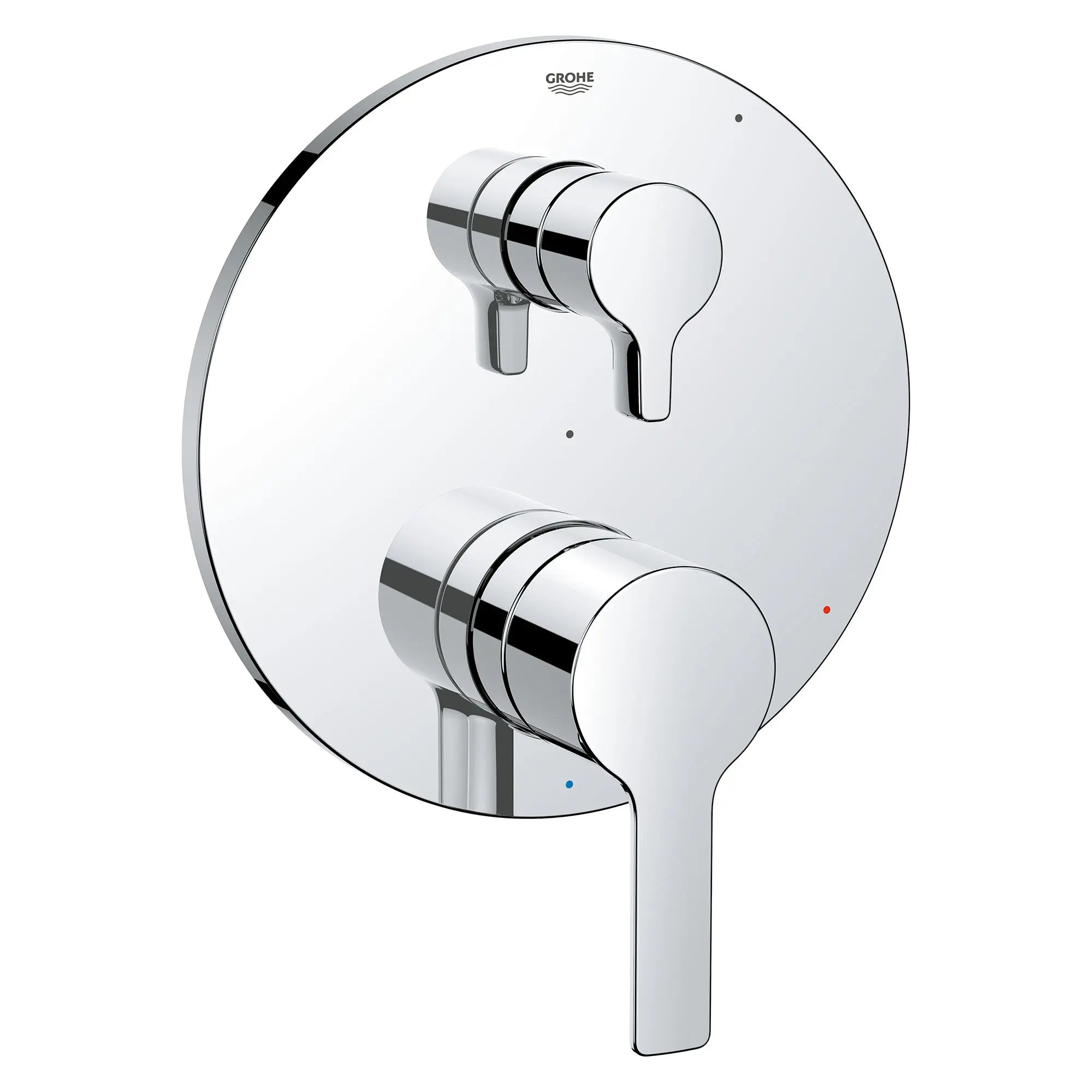 Garniture Lineare pour obturateur régulateur de pression avec inverseur à 2 voies et cartouche // CHROME STARLIGHT GROHE // 154532_29421000_0_CDNwebp.webp