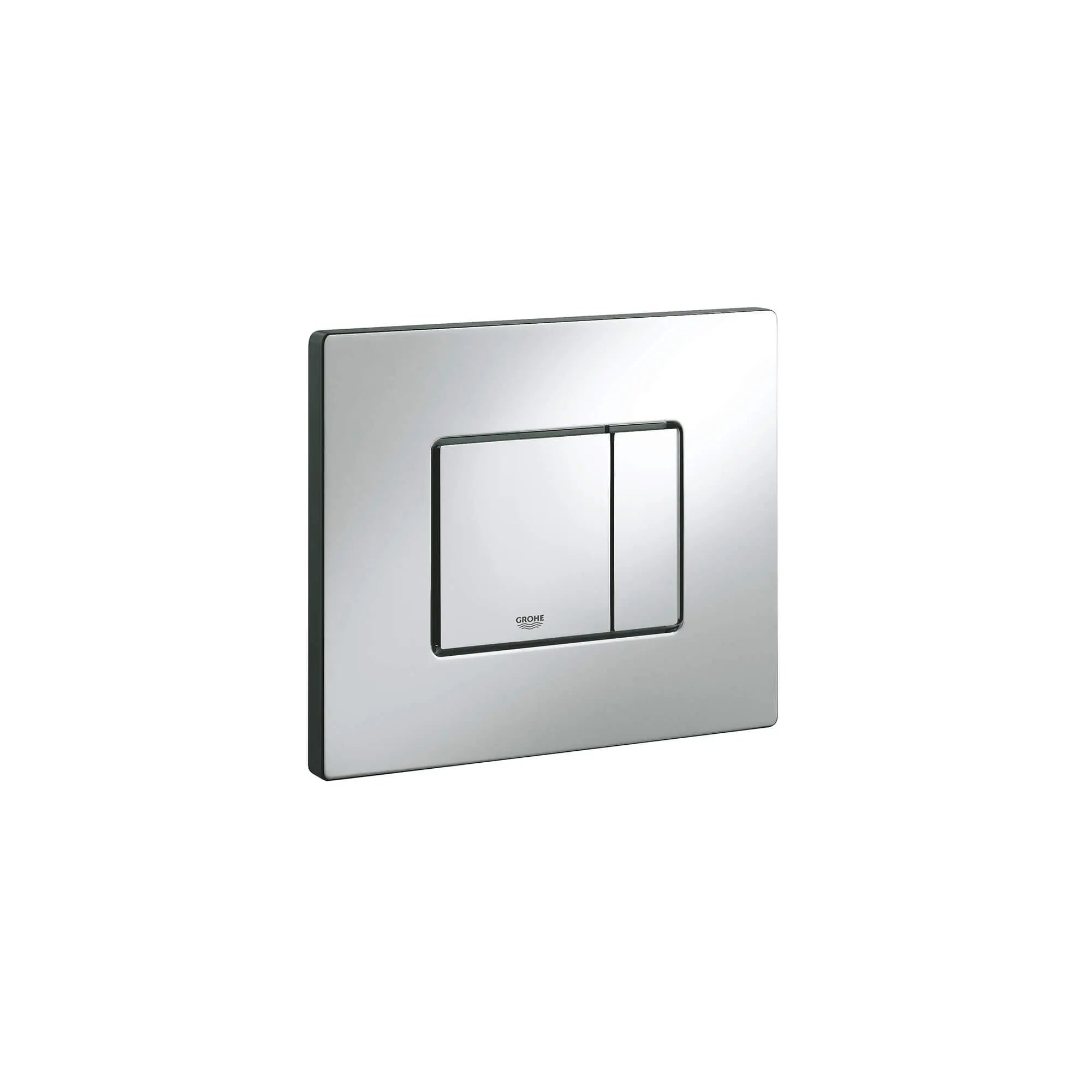Plaque de commande // CHROME STARLIGHT GROHE // 15635_38732000-skate-cosmopolitan-wall-plate-starlight-chrome_0_CDNwebp.webp