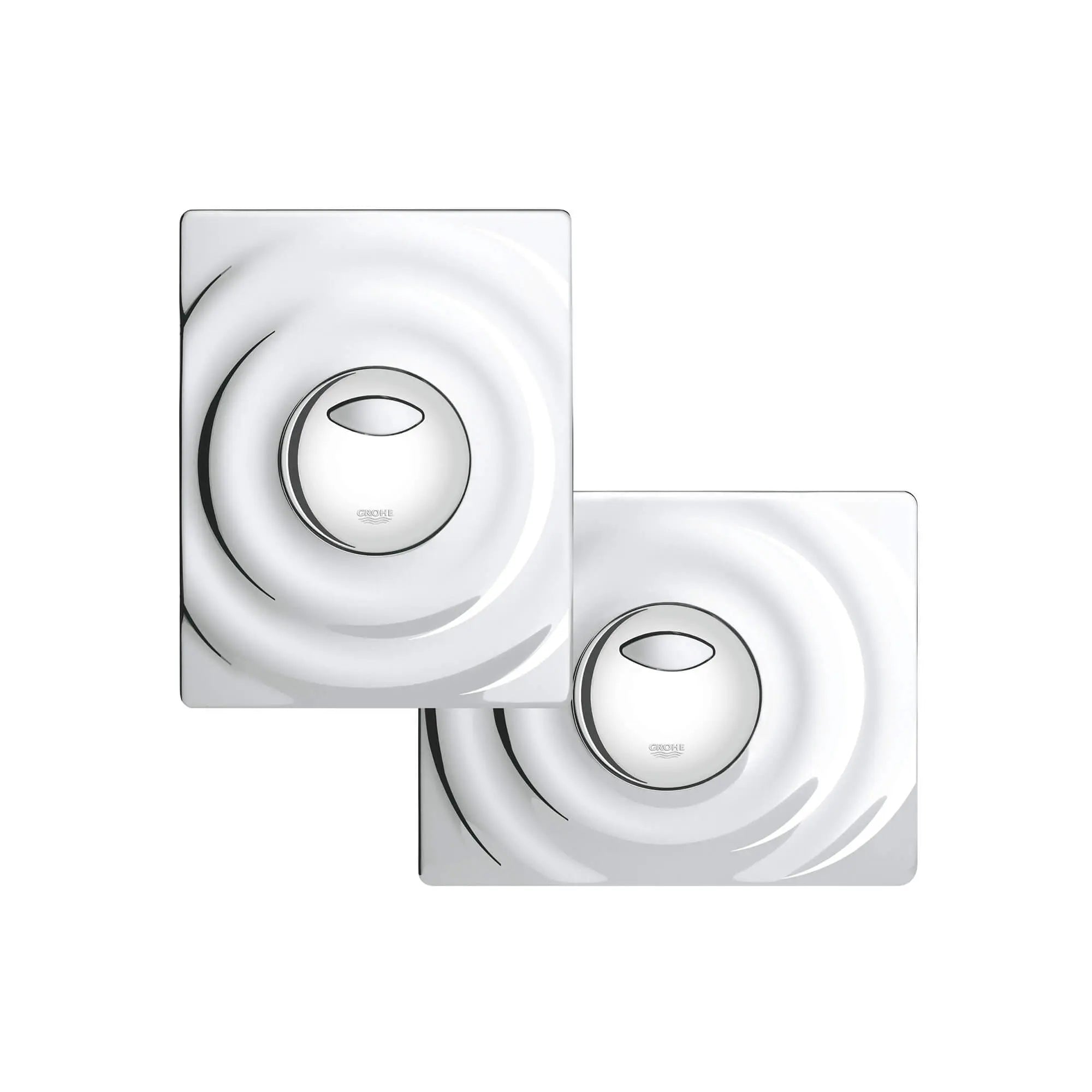 Plaque de commande Surf // CHROME STARLIGHT GROHE // 15699_38861000-surf-wall-plate-starlight-chrome-2_0_CDNwebp.webp