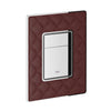 [38913XM0] Cosmopolitan Leather WC Plate - Tannin Red Leather