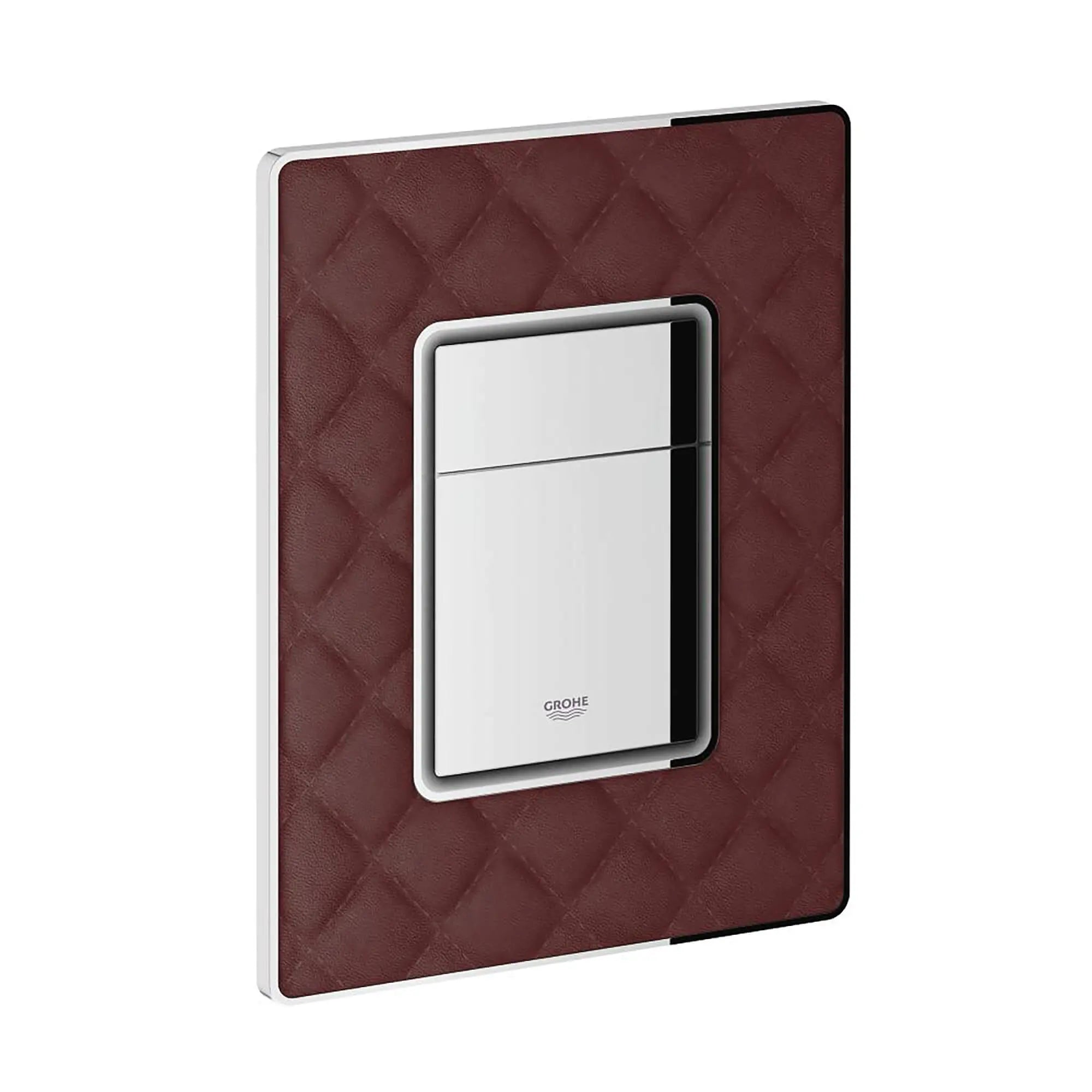Commande WC encastré // TANNIN RED LEATHER // 15711_38913XM0-Skate_Cosmopolitan-Wall_Plate_0_CDNwebp.webp
