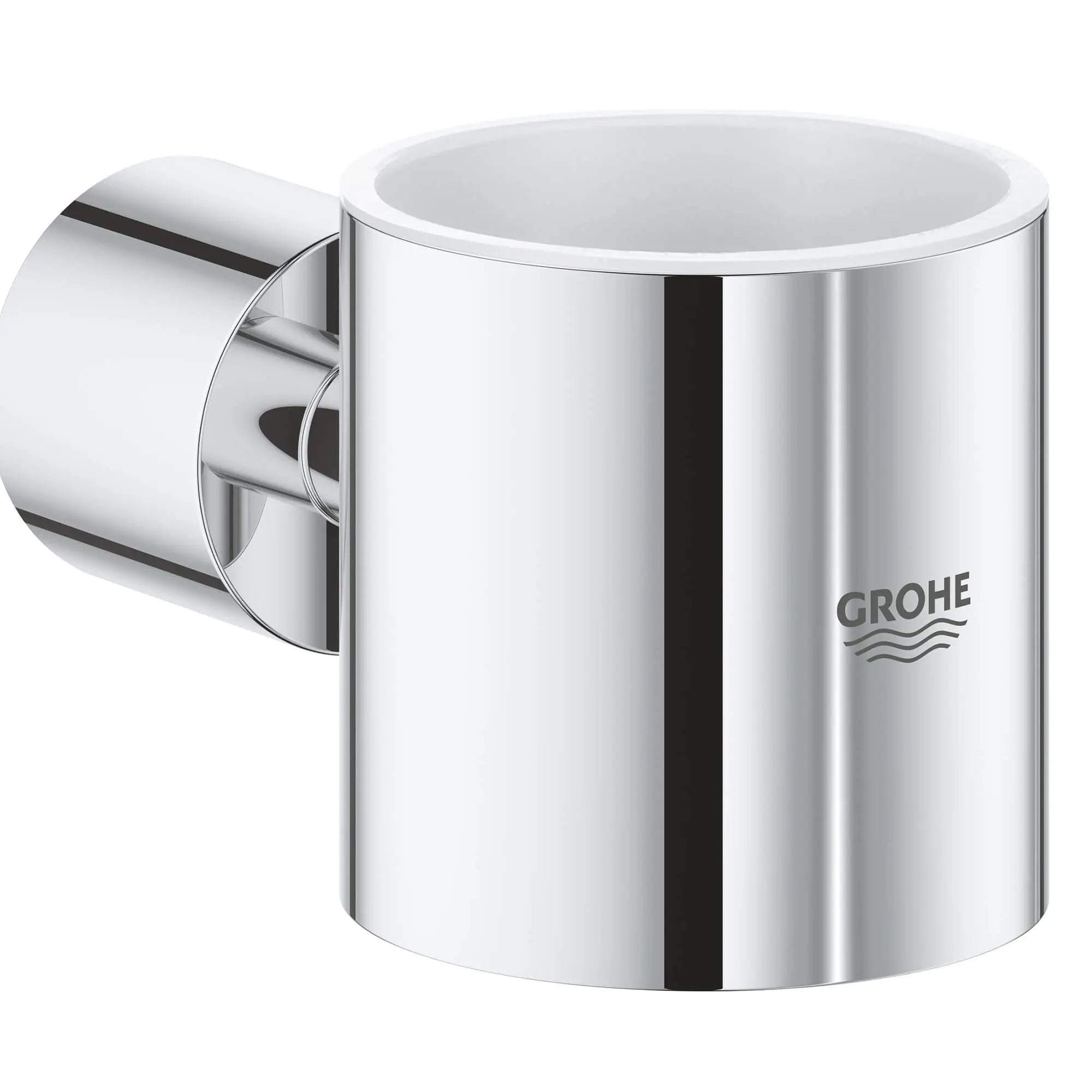 Support pour gobelet ou distributeur à savon // CHROME STARLIGHT GROHE // 15815_40304003-atrio-holder-starlight-chrome_0_CDNwebp.webp