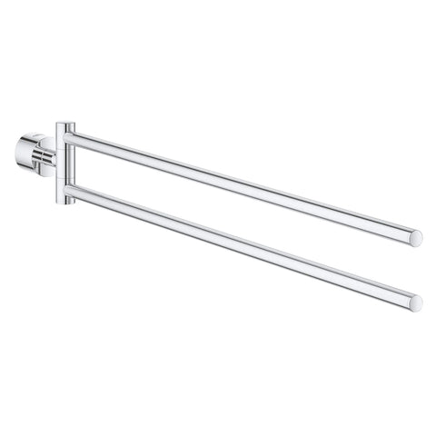 Porte-serviettes à deux branches de 18 po - Chrome StarLight GROHE