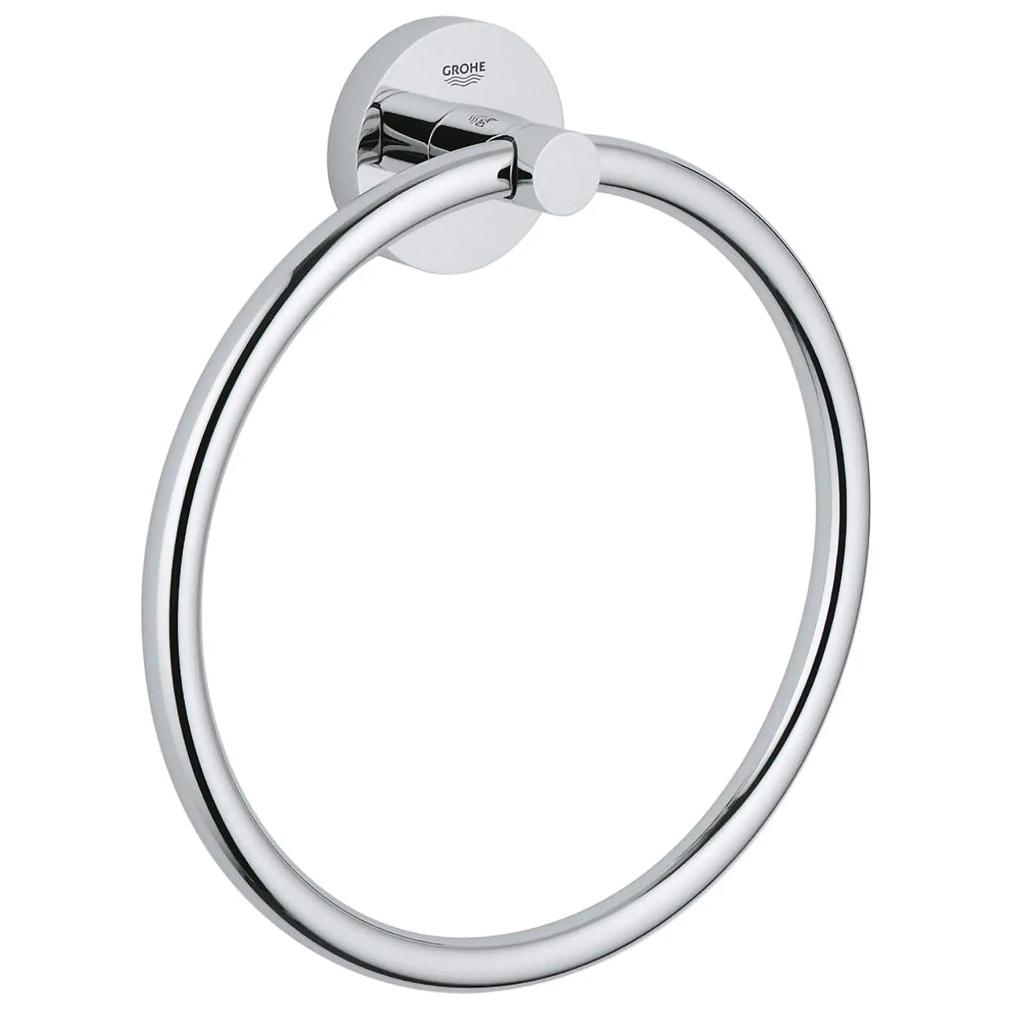 Porte-serviettes // CHROME STARLIGHT GROHE // 15855_40365000-Essentials-Towel_Ring_0_CDNwebp.webp