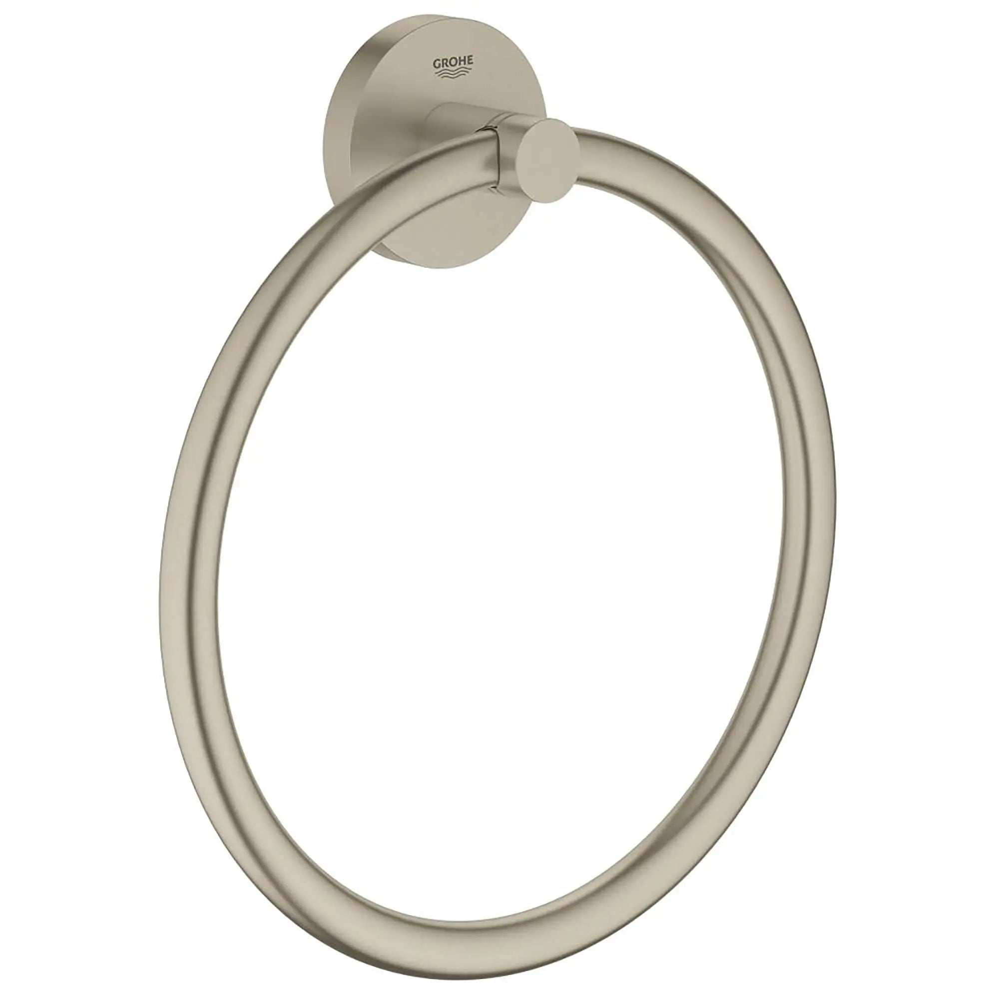Porte-serviettes // NICKEL BROSSÉ INFINITYFINISH // 15856_40365EN0-Essentials-Towel_Ring_0_CDNwebp.webp