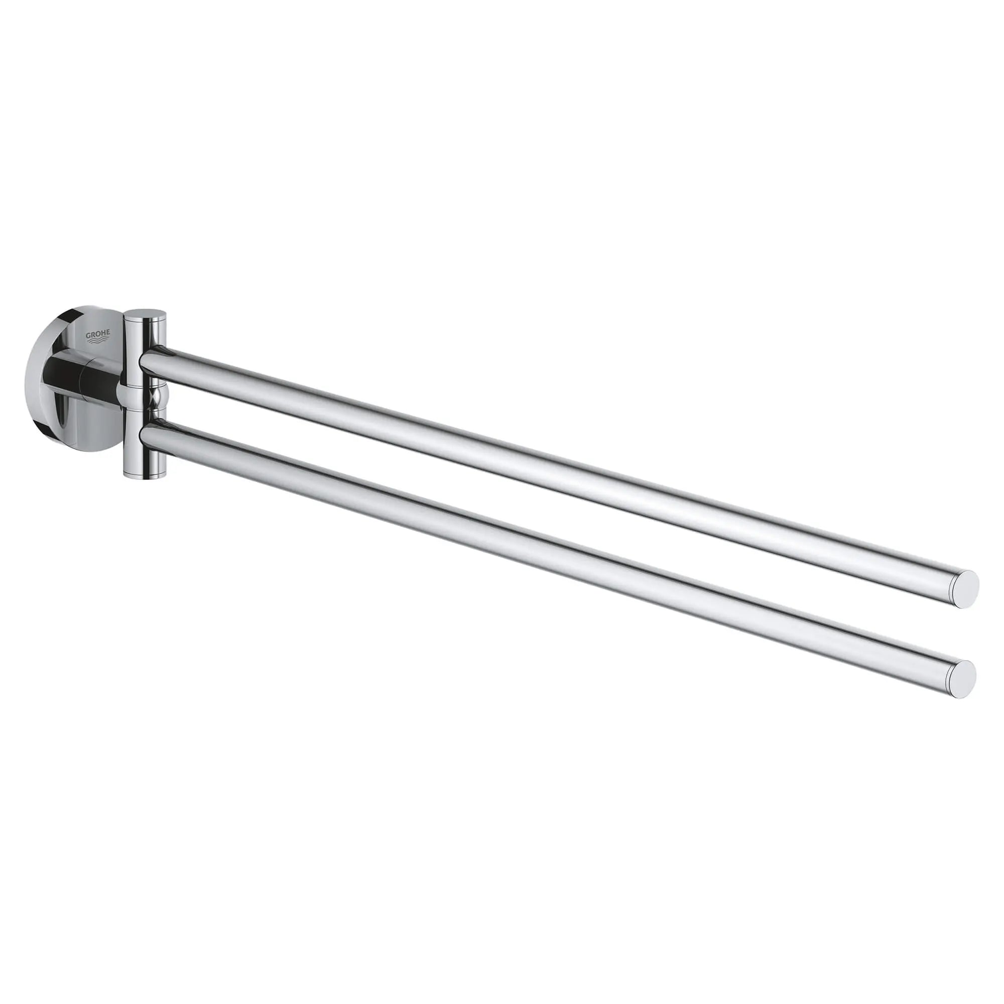Essentials Porte-serviettes à deux branches // CHROME STARLIGHT GROHE // 15875_40371001-essentials-towel-bar-starlight-chrome_0_CDNwebp.webp