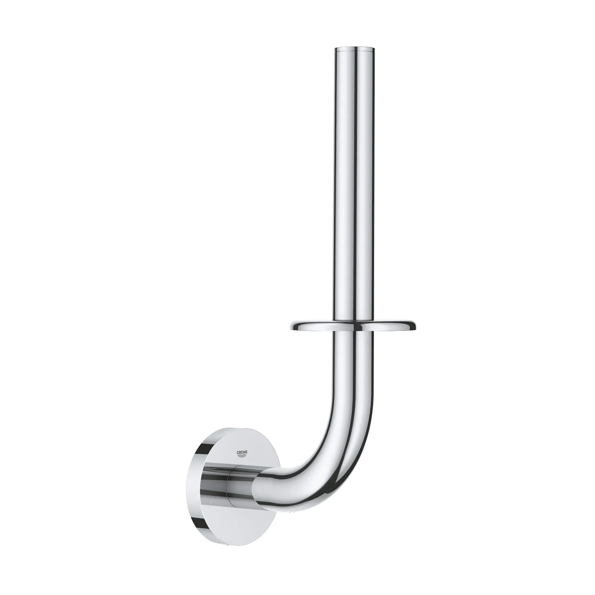 Essentials Support pour papier hygiénique en réserve // CHROME STARLIGHT GROHE // 15900_40385001-essentials-spare-toilet-paper-holder-starlight-chrome_0_CDNwebp.webp