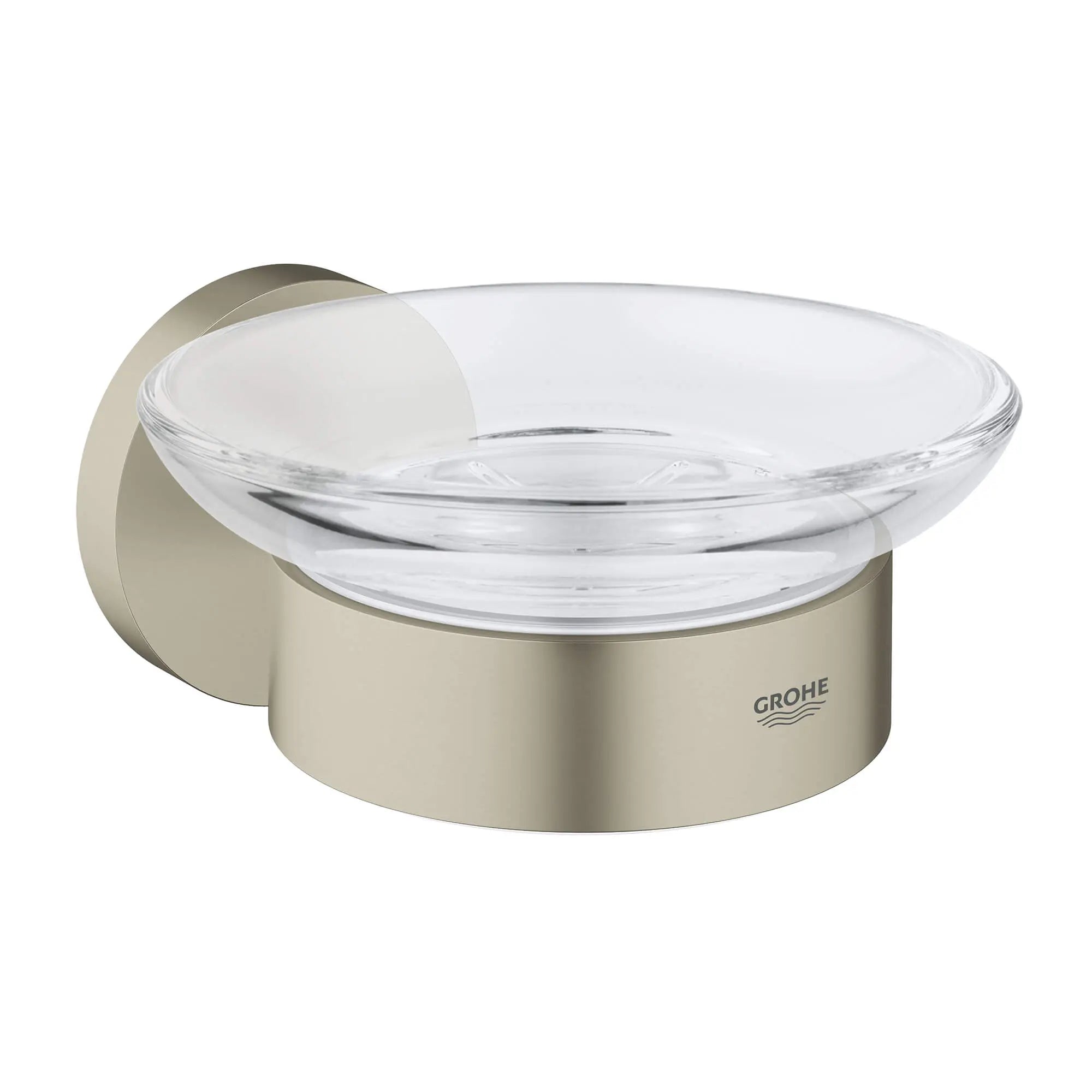 Essentials Porte-savon avec support // NICKEL BROSSÉ INFINITYFINISH // 15959_40444en1-essentials-soap-dish-with-holder-brushed-nickel-infinityfinish_0_CDNwebp.webp