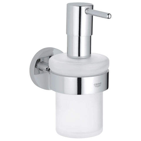 Essentials Distributeur à savon avec support - Chrome StarLight GROHE