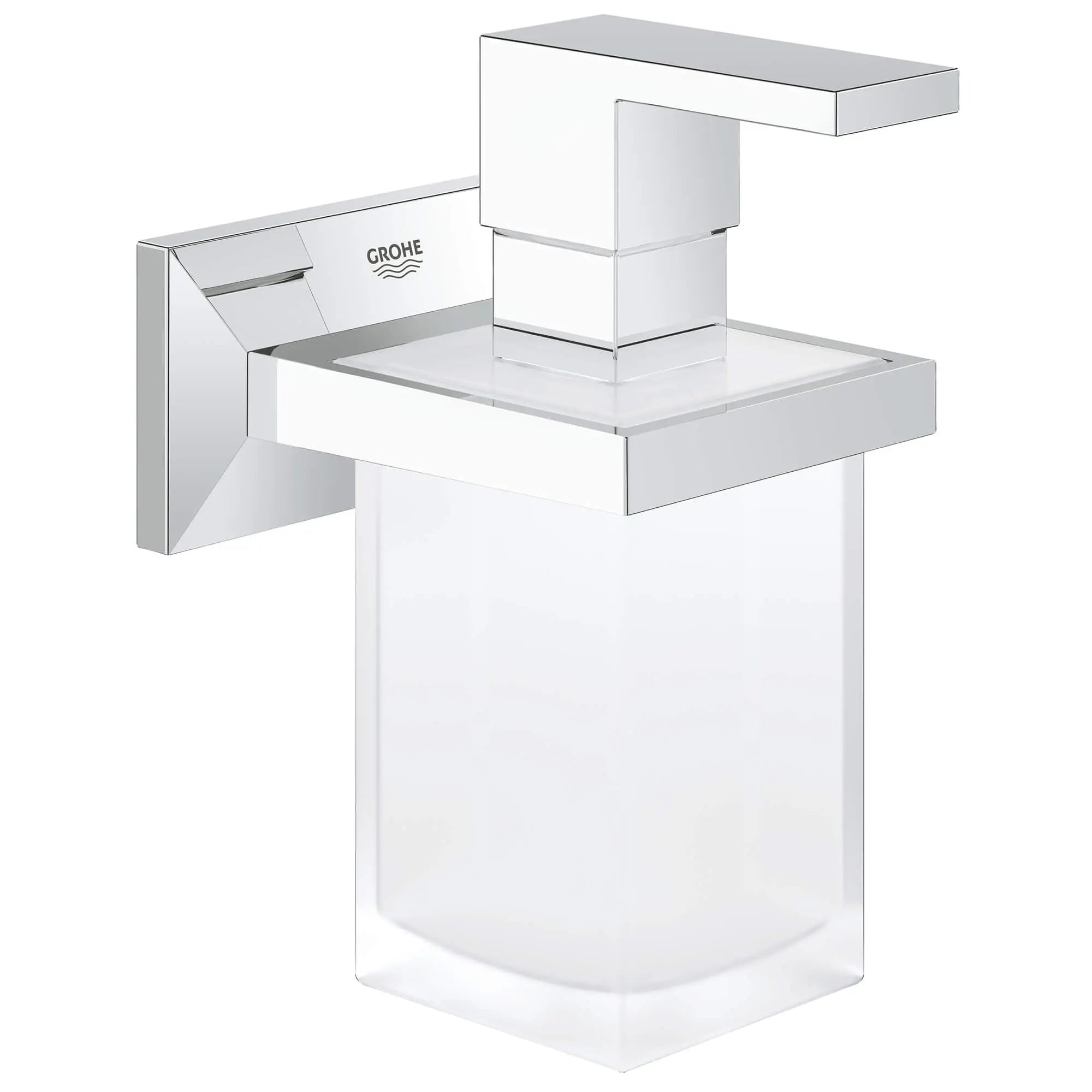 Allure Brilliant Porte-savon avec support // CHROME STARLIGHT GROHE // 15973_40494000-allure-brilliant-soap-dispenser-and-holder-starlight-chrome_0_CDNwebp.webp