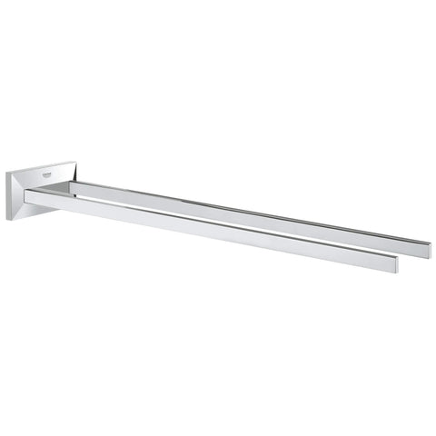 Allure Brilliant Porte-serviettes à deux branches de 17 po - Chrome StarLight GROHE