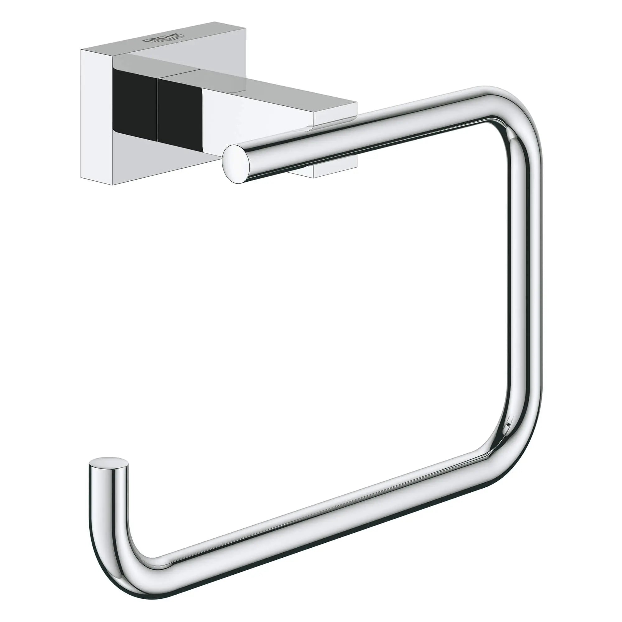 Porte-papier hygiénique // CHROME STARLIGHT GROHE // 15983_40507001-essentials-cube-toilet-paper-holder-starlight-chrome_0_CDNwebp.webp