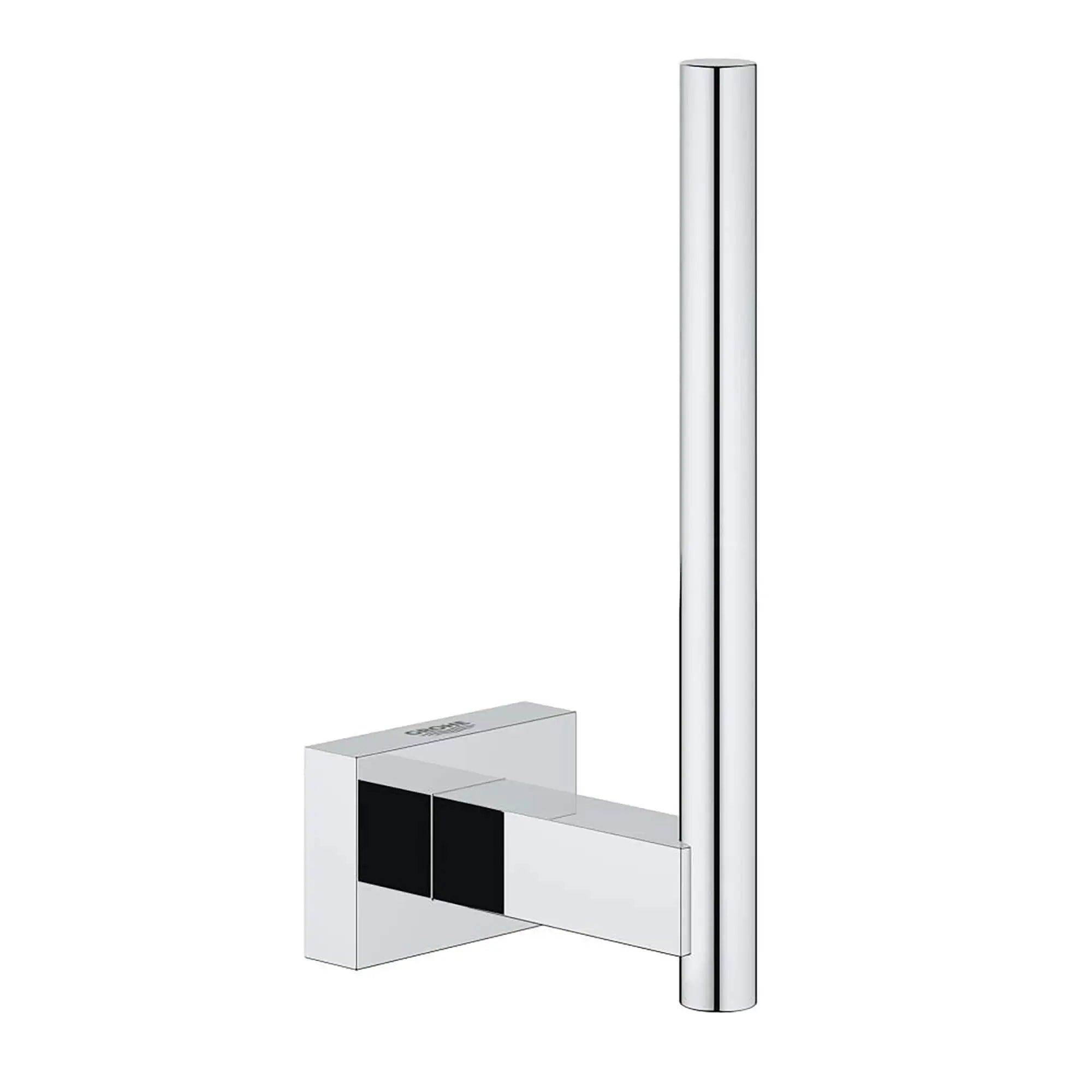 Support pour papier hygiénique en réserve Essentials // CHROME STARLIGHT GROHE // 16031_40623000-Essentials_Cube-Spare_Toilet_Paper_Holder_0_CDNwebp.webp