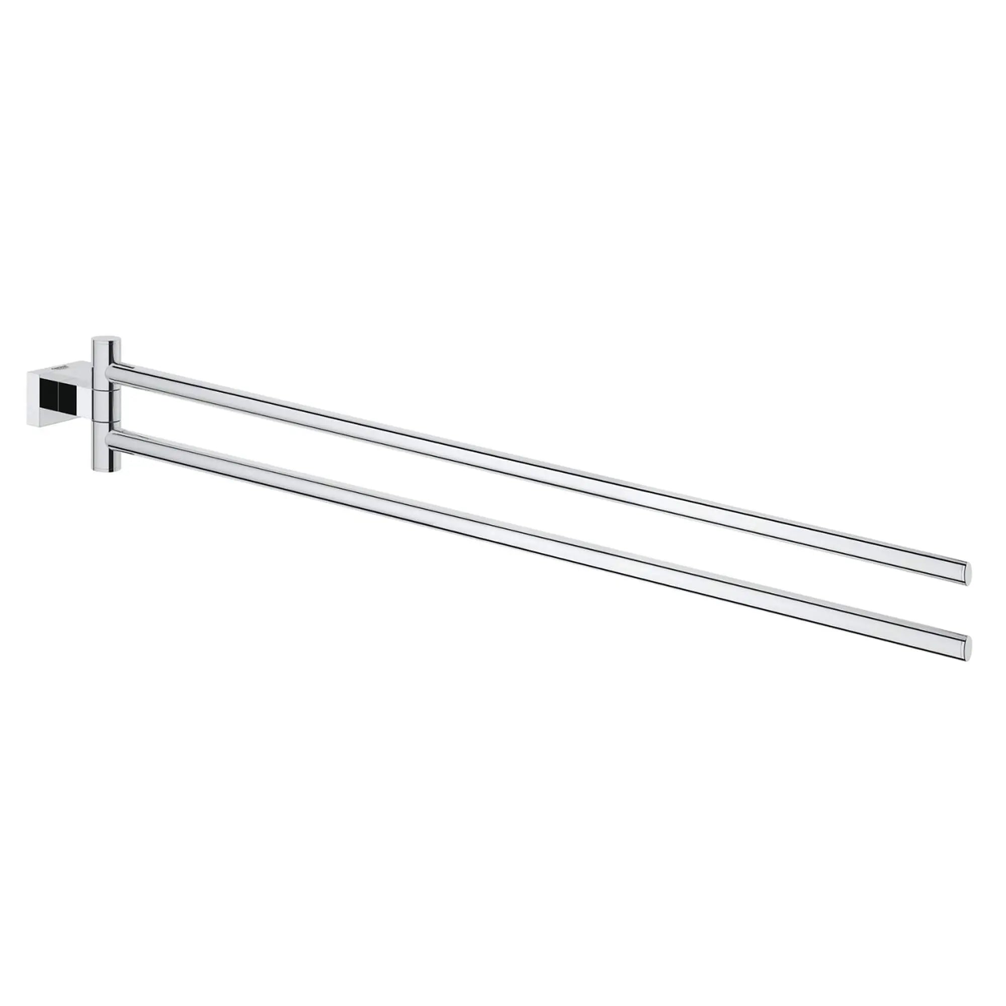 Porte-serviettes // CHROME STARLIGHT GROHE // 16033_40624000-Essentials_Cube-Towel_Bar_0_CDNwebp.webp