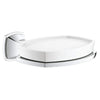 [40628000] Ceramic Soap Dish with Holder - GROHE StarLight Chrome