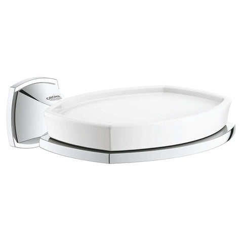 Grandera Porte-savon en céramique avec support - Chrome StarLight GROHE
