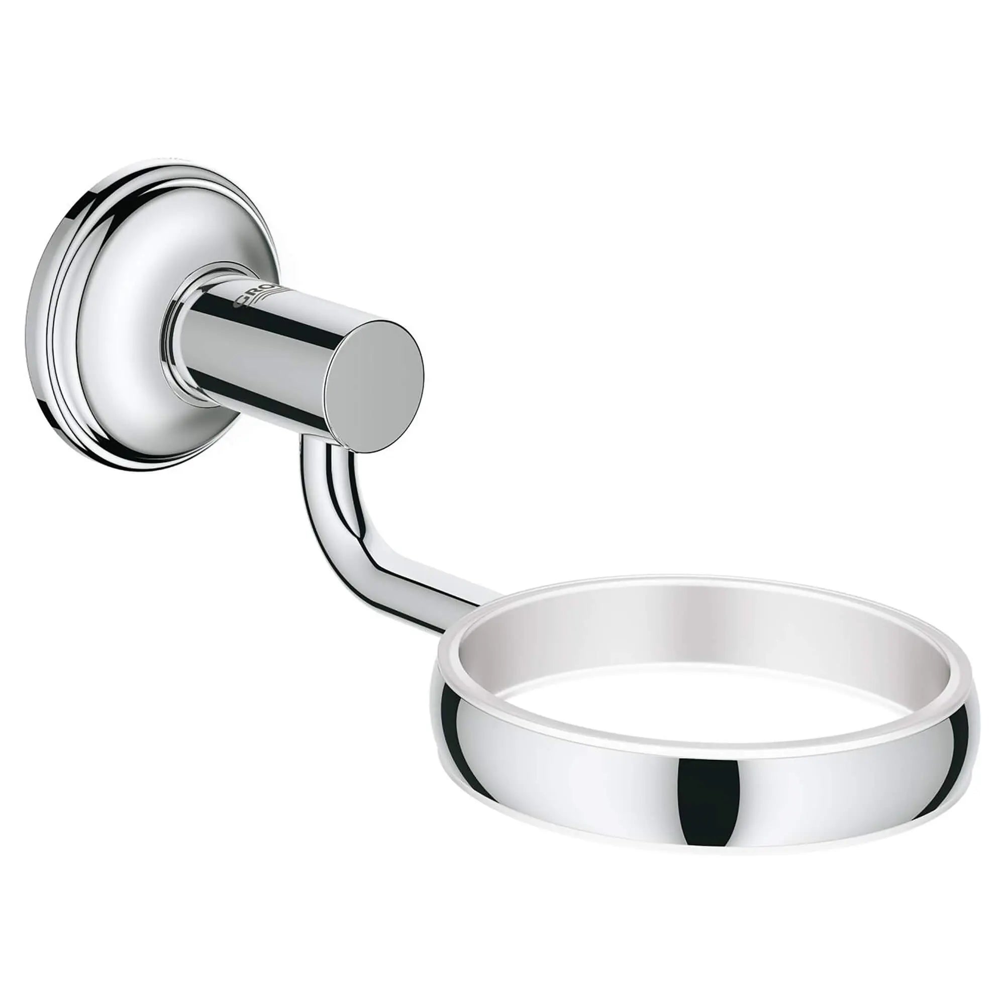 Glass / dish holder // CHROME STARLIGHT GROHE // 16058_40652000-Essentials_Authentic-Glass_Dish_Holder_0_CDNwebp.webp