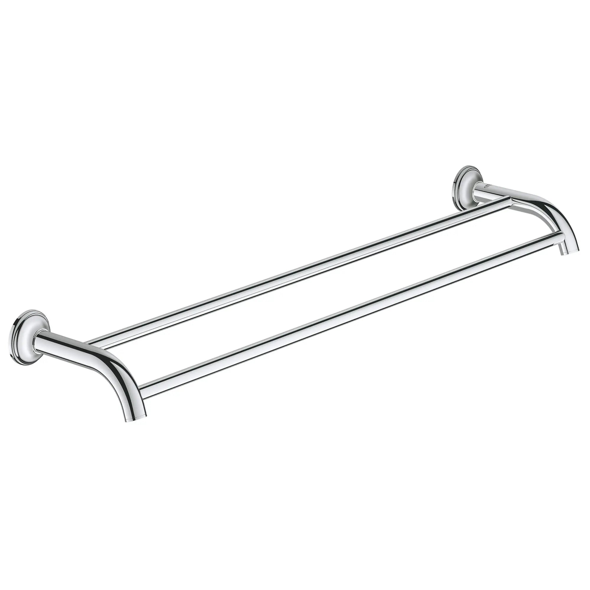 Essentials Authentic Porte-serviettes // CHROME STARLIGHT GROHE // 16067_40654001-essentials-authentic-double-towel-rail-starlight-chrome_0_CDNwebp.webp