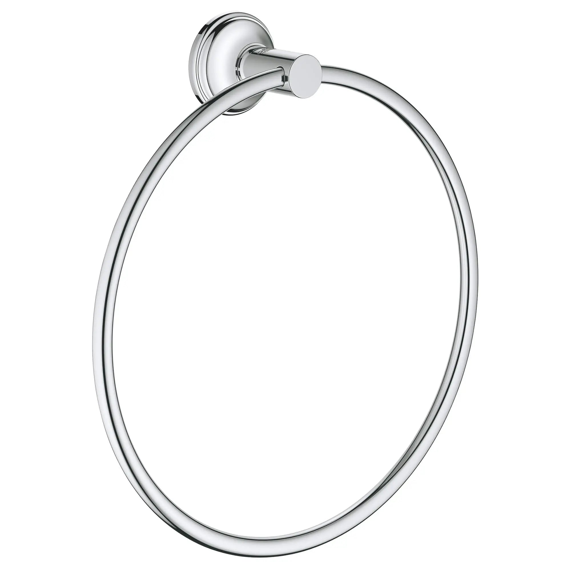 Essentials Authentic Anneau porte-serviette // CHROME STARLIGHT GROHE // 16070_40655001-essentials-authentic-towel-ring-starlight-chrome_0_CDNwebp.webp