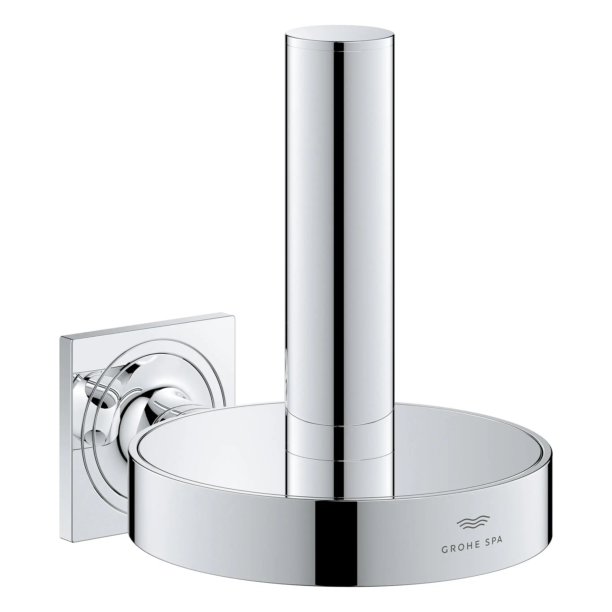 Support pour réserve de papier hygiénique // CHROME STARLIGHT GROHE // 161325_Allure_SiloRight_40956001_0001_Feb2023_0_CDNwebp.webp