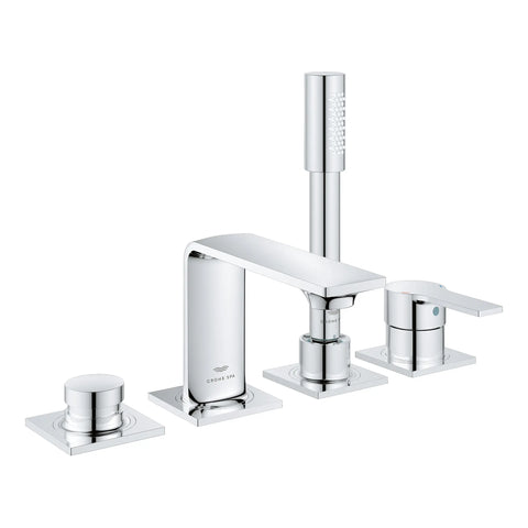 Robinet de baignoire romaine, 4 trous, à montage sur tablier avec douchette 6,6 L/min (1,75 gpm) - Chrome StarLight GROHE