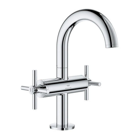 Robinet moyen monotrou à deux poignée pour salle de bain, 4,5 L/min (1,2 gpm) - Chrome StarLight GROHE