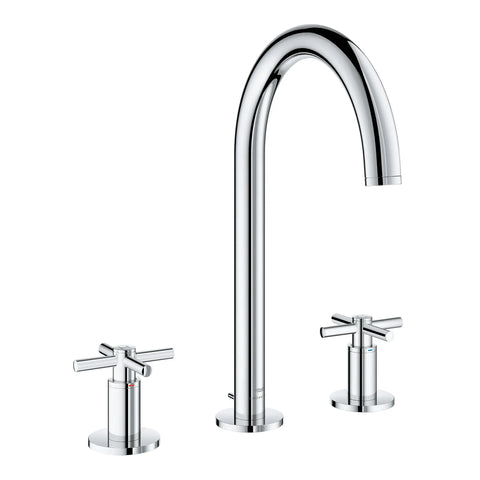 Robinet Moyen pour salle de bain, 8 po, 2 poignées, 4,5 L/min (1,2 gpm) - Chrome StarLight GROHE