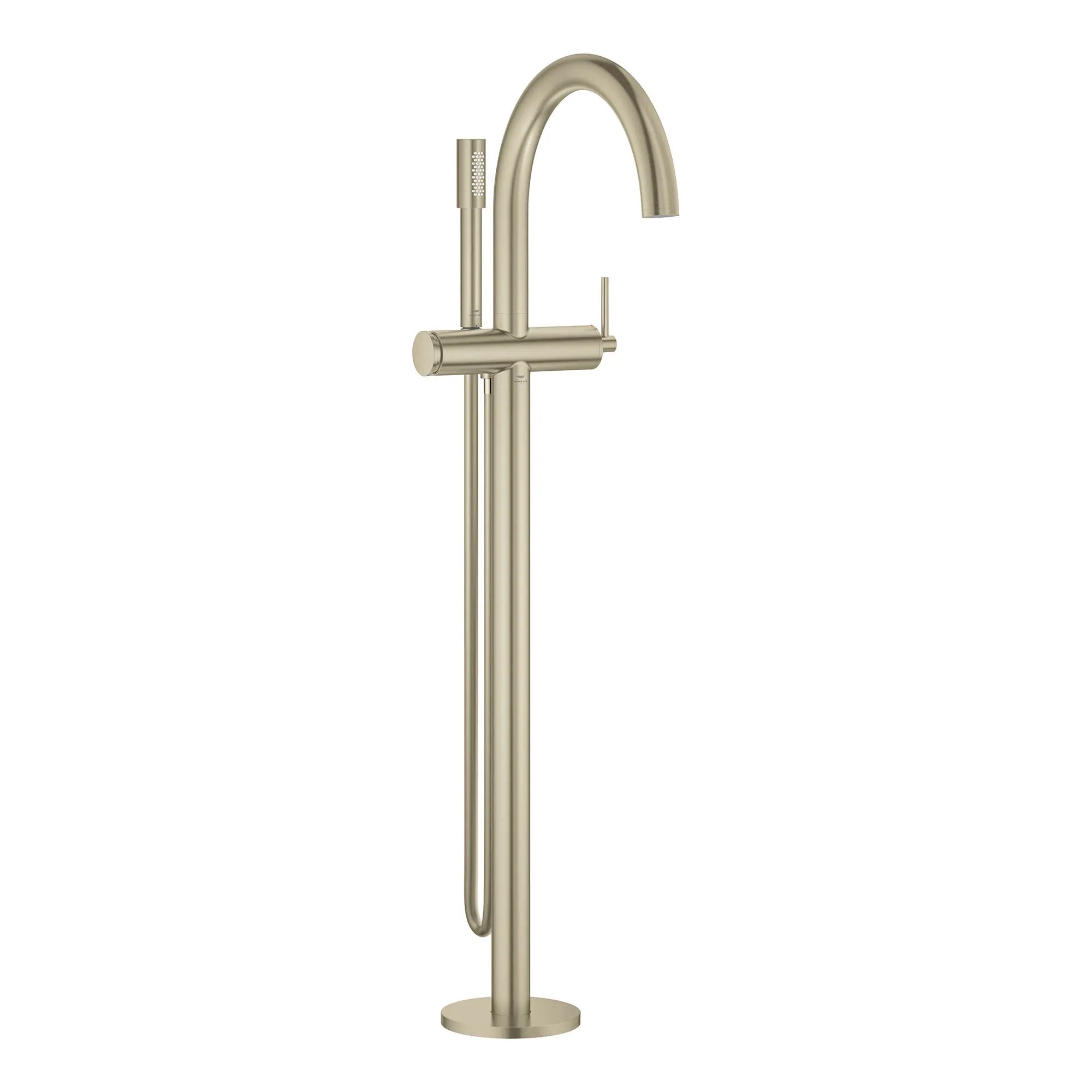 Robinet de baignoire autoportante à poignée simple avec douchette 1,75 GPM // NICKEL BROSSÉ INFINITYFINISH // 161410_Atrio_SiloRight_24368EN0_0001_Feb2023_0_CDNwebp_fea2222d-875e-45bc-84c8-0c68b6b97432.webp