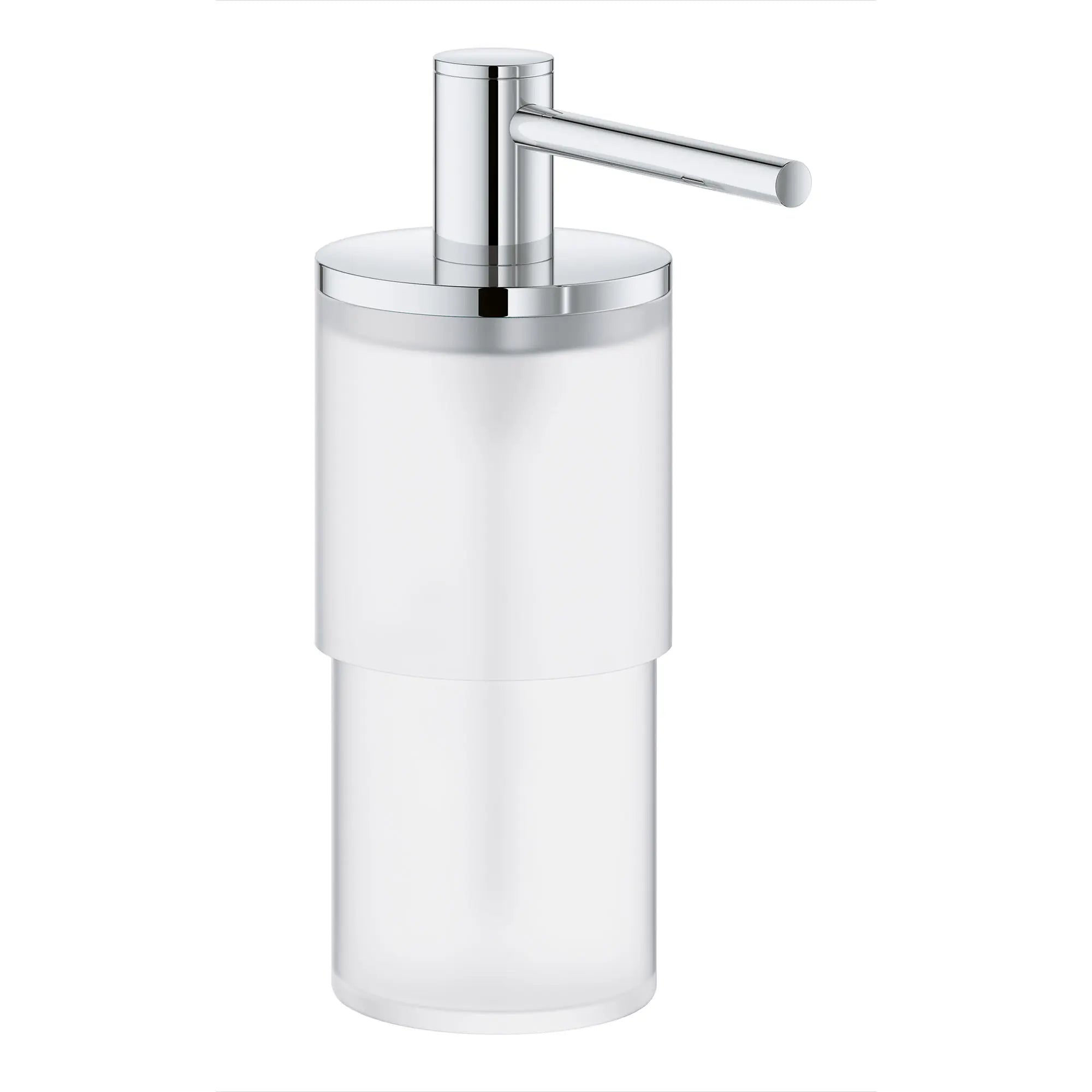 Pompe à savon sans support // CHROME STARLIGHT GROHE // 161414_Atrio_SiloRight_40886000_0001_Feb2023_0_CDNwebp.webp