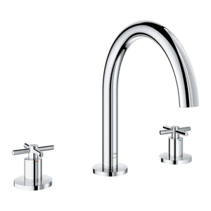 [25273000] 3-Hole 2-Handle Deck Mount Roman Tub Faucet - GROHE StarLight Chrome