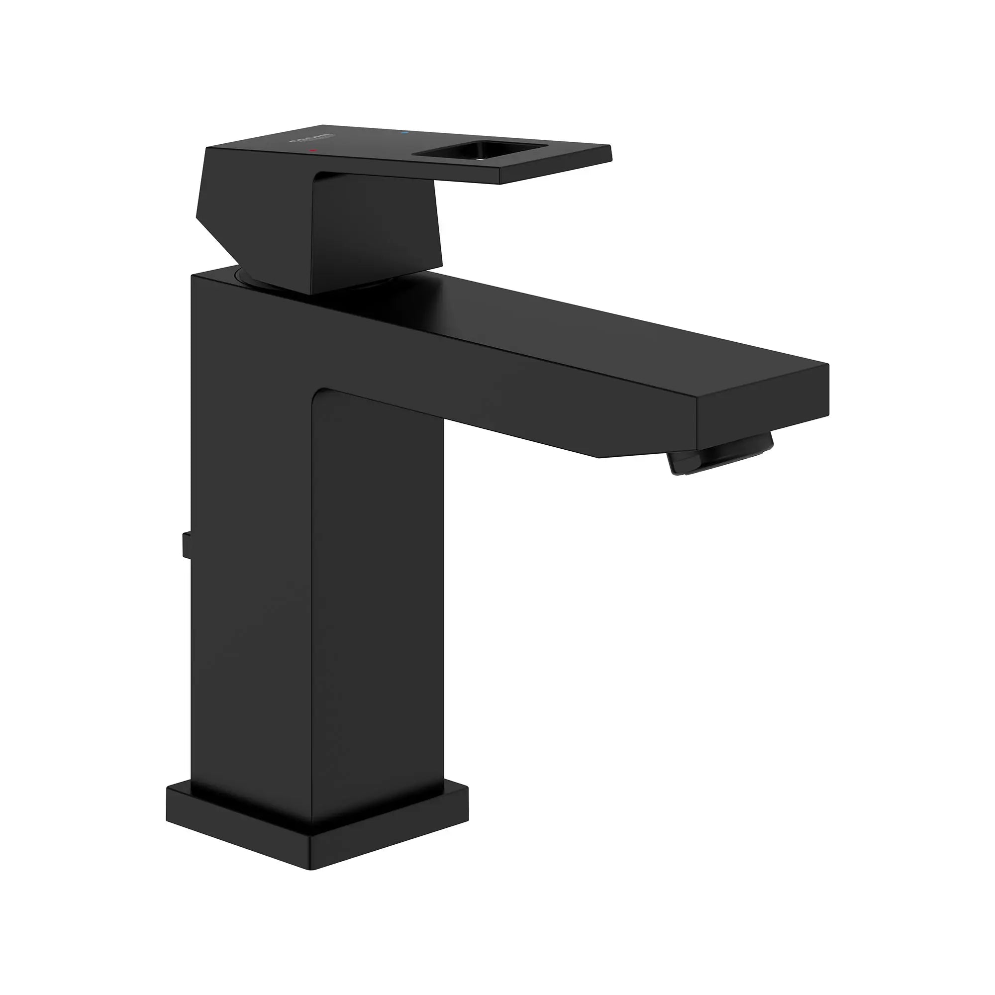 Robinet monotrou pour salle de bain, à poignée simple, taille M, 4,5 L/min (1,2 gpm) // NOIR MAT // 161571_Eurocube_SiloRight_236702430_0001_Feb2023_0_CDNwebp.webp