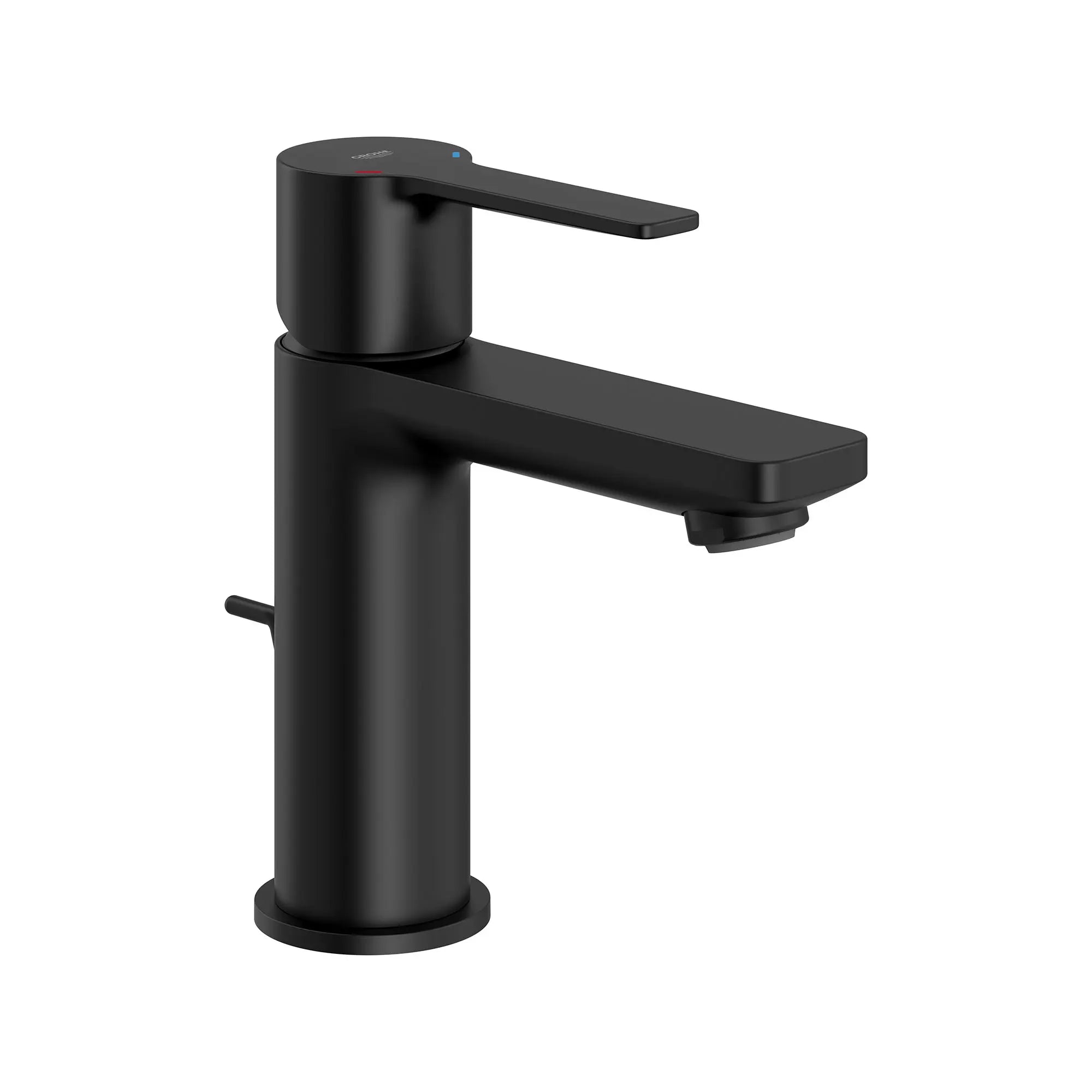 Robinet monotrou pour salle de bain, à poignée simple, taille TP, 4,5 L/min (1,2 gpm) // NOIR MAT // 161596_Lineare_SiloRight_23824243A_0001_Feb2023_0_CDNwebp.webp