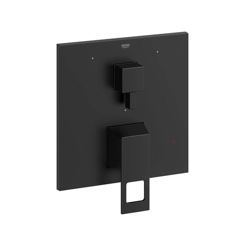 Garniture Eurocube pour obturateur régulateur de pression avec inverseur à 3 voies et cartouche - Noir mat