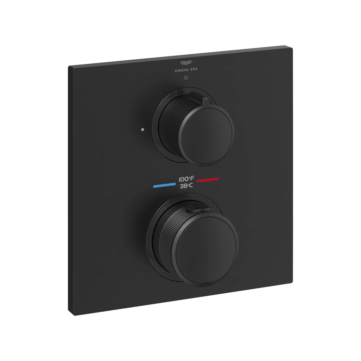 Garniture de robinet thermostatique à 2 poignées à fonction double // NOIR MAT // 161627_Allure_SiloRight_291782431_0001_Feb2023_0_CDNwebp_e1b3bea8-5647-4d58-ba8b-8099918f5a39.webp